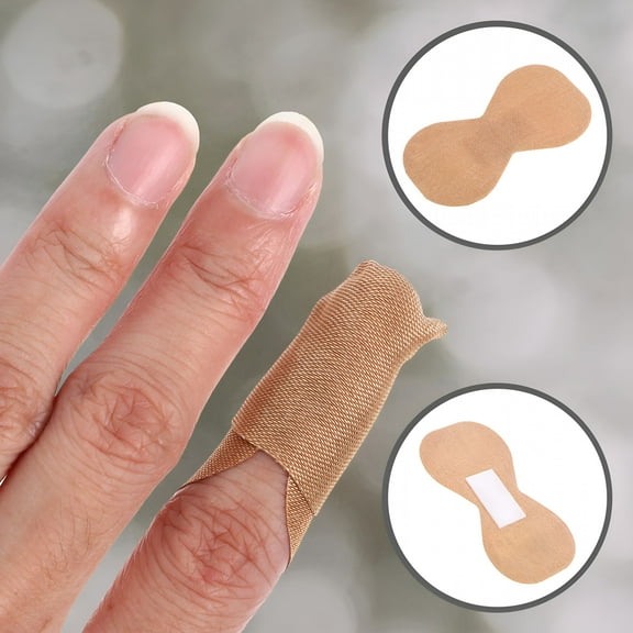 QARUN 50Pcs Elastic Toe Bandages for Sensitive Skin Users Waterproof and Skin Friendly