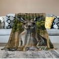 thumbnail image 2 of ONETECH Kangaroo Blanket for Women Men, Kangaroo Gifts for Kangaroo Lover, Soft Fuzzy Kangaroo Throw Blanket Kangaroo Decor Plush Gift for Birthday Christmas, 2 of 6