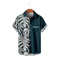 thumbnail image 3 of Camisas s Para Hombre Manga Larga Camisa de manga corta con estampado digital 3d de ocio de tendencia de moda de playa de turismo de vacaciones de verano para hombres (Green, L), 3 of 5