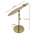 thumbnail image 4 of veasfak Shoe Rack Adjustable Height Rack Retail Supplies for High Heels Sandals Shop Gold, 4 of 9