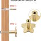 thumbnail image 4 of Cabinet Pulls Modern Drawer Handles Hole Cabinet Knobs Brushed Gold Black Hardware European Style Dresser Drawer Pulls Kitchen Cabinet Handles, 4 of 7