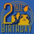 thumbnail image 2 of Toddler's Star Wars 2nd Porg Birthday  Graphic Tee Royal Blue 5T, 2 of 3