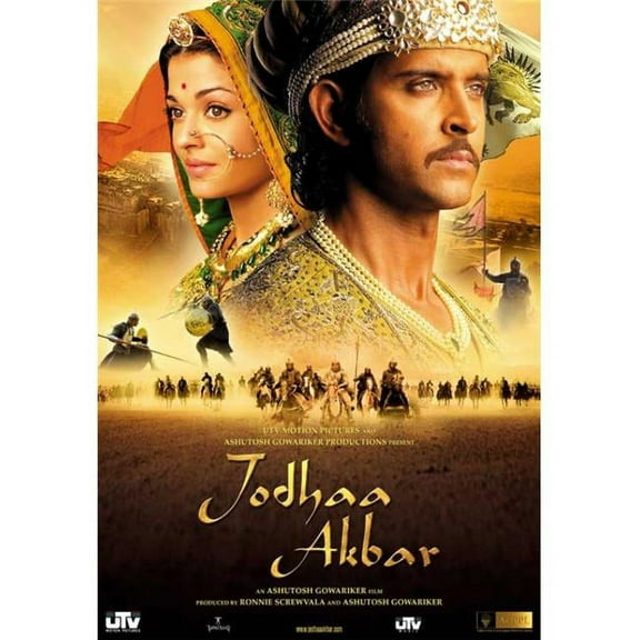 Pop Culture Graphics  Jodhaa Akbar Movie Poster Print, 27 x 40