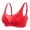 Red, variant on Gymayou Women Thin Jacquard Mesh Wireless Sports Bra Breathable Yoga Bralette Adjustable Strap Light Support Workout Bra for Daily Beige L