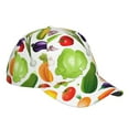 thumbnail image 3 of Naloa Original Classic Low Profile Hat Men Women Baseball Cap Dad Hat Adjustable Unconstructed Vegetables2 Print Cap, 3 of 9