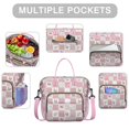 thumbnail image 2 of Pioneer Flower Floral Print Pattern Womens Lunch Box for Work,Insulated Large Lunch Bag for Tween and Teen,Loncheras Para Mujer,Leakproof Adult Lunch Bag for Work,Beach,Travel,Picnic,Camping, 2 of 5