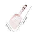 thumbnail image 3 of Cat Litter Scoop Large Surface Sifter Thickened Pet Cleaning Tool for Tofu Litter Durable Heavy Duty Deep Shovel with Ergonomic Handle for Easy Waste Removal Pink, 3 of 5