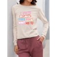thumbnail image 2 of Voting Rights Statement Tee Long Sleeve Women's, 2 of 4