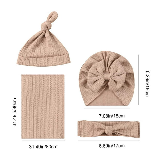 Ropa para Bebé Envoltura Manta Sombrero de Turbano para Bebé Bandera de Cuello Manta Bolso de Dormir para Bebé Regalo de Ducha Ropa de Cama para Bebé Conjunto de Cuna Ropa de Cama para Bebé Conjunto D