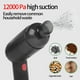 thumbnail image 4 of Potente aspiradora de mano de 120W para coche - recargable de 2000mAh, aspiración de 12000Pa, portátil, carga USB, cubo de polvo visual, blanco y negro, 4 of 7