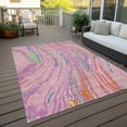 thumbnail image 6 of Addison Rugs Chantille Indoor/Outdoor Transitional Swirls Pink Washable Rectangle Rug, 2'6" x 3'10", 6 of 6