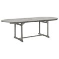 thumbnail image 5 of vidaXL Patio Dining Table (63"-94.5")x39.4"x29.5" Solid Acacia Wood, 5 of 10