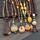 thumbnail image 2 of Cadena de suéter de cuentas de madera de estilo étnico, collar largo de Joker con cuentas de madera y alas de pollo para hombre, joyería para mujer, 2 of 5