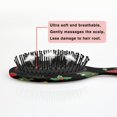 thumbnail image 5 of Black Christmas Gnome and Gift Pattern Hair Brush,Girls Detangling Hair Brush,Glide Through Tangles with Ease for Wet & Dry Hair,8.8"X2.8", 5 of 7