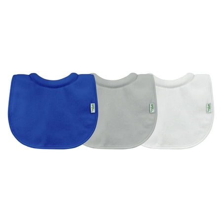 UPC: 0715418148427 | green sprouts Stay-dry Milk Catcher Bib (3pk)-Royal Blue/Gray Set
