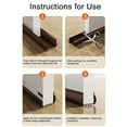 thumbnail image 3 of Spdoo 2.1" x 37" Rubber Brown Door Bottom Sweep, 3 of 7