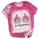 thumbnail image 1 of Tops de Mujer Camiseta Estampada de Moda Blusa de Manga Corta Cuello Redondo Casual Odeerbi ODB179263, 1 of 5