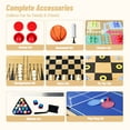thumbnail image 4 of IFOYO 8 In 1 Multi Game Table, 55 Inch Pool Ping Pong Basketball Games Air Hockey Chess Checkers Backgammon Tic-Tac-Toe Combo Game Table Set for Home Friends Family Kids Adult, 4 of 7
