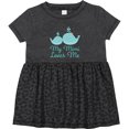 thumbnail image 3 of Inktastic My Mimi Loves Me Girls Baby Dress, 3 of 5