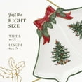 thumbnail image 7 of Portmeirion 10" Bell Dish - Christmas Tree & Ribbon Design | Earthenware Plate | Collectible Christmas Tableware | Holiday Kitchen Décor | Vintage-Inspired Seasonal Dish | Dishwasher & Microwave Safe, 7 of 7