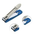 thumbnail image 3 of Unique Bargains 1 Set Durable Splash-Proof Nail Clippers Kit Toenail Clippers Blue, 3 of 7