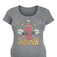thumbnail image 3 of Marvel Spider-Man - Florals - Maternity Scoop Neck Graphic T-Shirt, 3 of 5