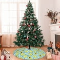 thumbnail image 7 of Lsque Avocado and Hearts Print Christmas Tree Skirt, Tree Skirt with Ties or Velcro, Perfect for Holiday Decorations, Halloween, and New Year-48", 7 of 7