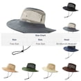 thumbnail image 3 of Fewfanhot Men's & Women's Full Mesh Crown Bucket Hat Ultra-Breathable Adjustable Chin Strap, Wide Brim Sun Hat for Hot Weather, Beach, Outdoor Work, 3 of 3