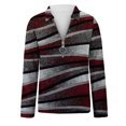 thumbnail image 4 of CEHVOM Blouse à Manches Longues Imprimée avec Fermeture Éclair et Col Rabattu pour Femmes, 4 of 5