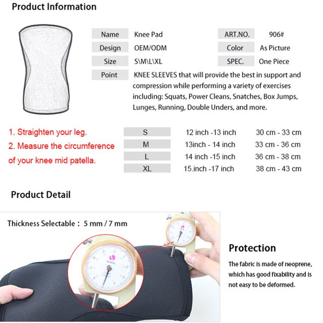 1 rodillera protectora de neopreno acolchada para deportes al aire libre (rojo XL) Hugtrwg Para Estrenar