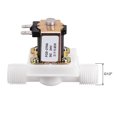 thumbnail image 2 of Válvula solenoide eléctrica de agua de plástico DC24V G1/2" normalmente abierta N/O interruptor de flujo de entrada de presión, 2 of 3