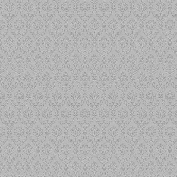 Concord Wallcoverrings. Textured Wallpaper damask Featuring ornaments, Silver Grays, 21 In x 33 Ft (56 sq. ft), SK34748