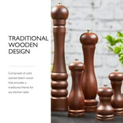 Cole & Mason Wood Capstan Precision+ Pepper Grinder Mill with Carbon Steel Mechanism, Refillable, Adjustable