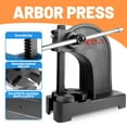 thumbnail image 4 of 1 Ton Heavy Duty Manual Arbor Press - 5.5" Working Height, Ideal for Precision Metalworking Tasks, Black, 4 of 7