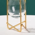 thumbnail image 4 of Soporte de jarrón de de metal dorado, soportes de exhibición de hierro geométricos, plantas de aire terrarios de macetero de de aire hi , Alto, 4 of 6