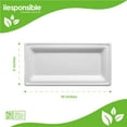 thumbnail image 2 of 10 x 5 inch Rectangle Plates | Tree-Less™ Compostable Molded Fiber, 2 of 3