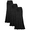 Black, Black, Black, variant on - 3 Pack Women's Fold Over Flowy High Waist Maxi Skirts - Flare Style, Floor Length