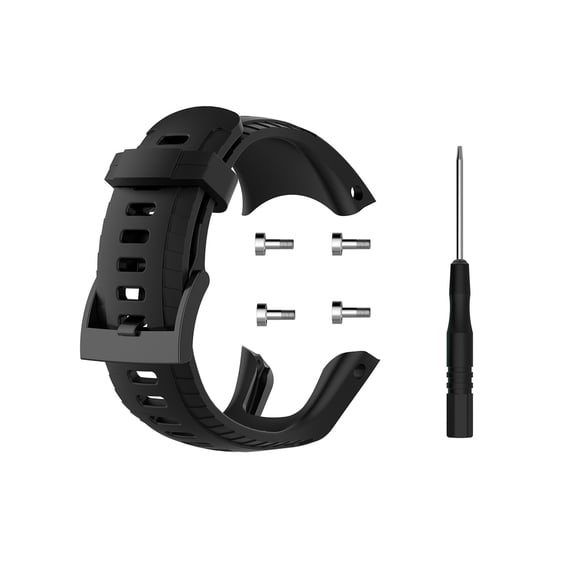 Replacement Watch Strap for Suunto 5, Water-Resistant Silicone Band for Men and Women