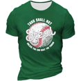 thumbnail image 2 of Menu2019s T-Shirt Décontracté à Manches Courtes avec Design Thème Baseball pour Confort et Usage Quotidien, 2 of 4