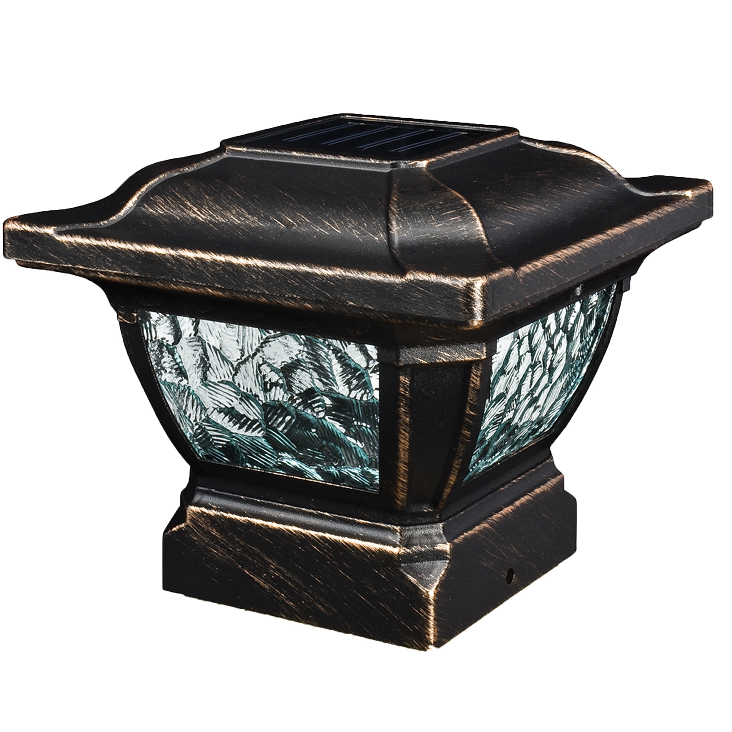 Paradise Gl28998bz Bronze 4 X Solar Cast Aluminum Led Post Cap Paradise Gl28998bz Bronze 4 X Solar Cast Aluminum Led Post Cap Light 6 Pck Com