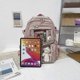 thumbnail image 4 of Backpack Retro Canvas Laptop Schoolbag Cute Backpack With Bear Pendant, 4 of 5