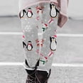 thumbnail image 2 of Tummy Control leggings for women Fashion Comfortable Slim Fit Santa Animal Gift Snowflake Print Casual Pants Leggings Women's Fashion Clothing Workout Soft Yoga Pants for Running, 2 of 4