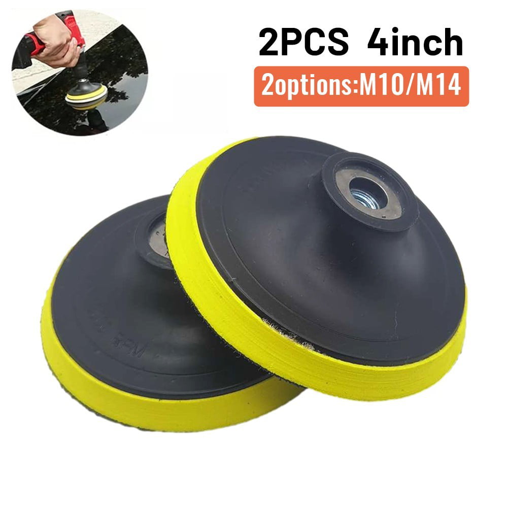 2PCS 5" Backing Pad Backer Pads Holder Plate M14 Plastic Foam With Hook & Loop