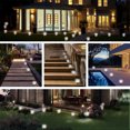 thumbnail image 5 of FloreceBien Luces solares de suelo al aire libre 12 LED luces solares impermeables para jardín cubierta escalera patio entrada decoración, 5 of 5