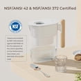 thumbnail image 5 of Waterdrop Chubby, 10-Cup 7-stage Water Filter Pitcher with 1 Filter, 200 gallons, 5X Times Lifetime Filtration Jug, Reduces Fluoride, Chlorine and More, BPA Free, White, 5 of 9