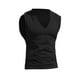 thumbnail image 2 of Camiseta sin mangas de cuello en V lisa para hombre: camiseta informal transpirable sin mangas para el verano, la playa y el entrenamiento., 2 of 4