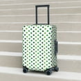 thumbnail image 6 of Rateoe Green polka dots Printed Luggage Cover, Suitcase Protector Fits 18-32 Inch Luggage-Medium, 6 of 7