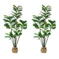 thumbnail image 6 of Artificial Fiddle Leaf Fig Plant in Planter (Set of 2), 6 of 8