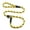 Black Ice Yellow, variant on Dog Training Handcrafted Durable Rope Slip Leads Leather Slide 6 Ft Choose Color (Black Ice Yellow)