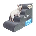thumbnail image 1 of Escalera para mascotas PAWSCRAT de 4 peldaños, 50 cm de alto, espuma suave gris, 1 of 9